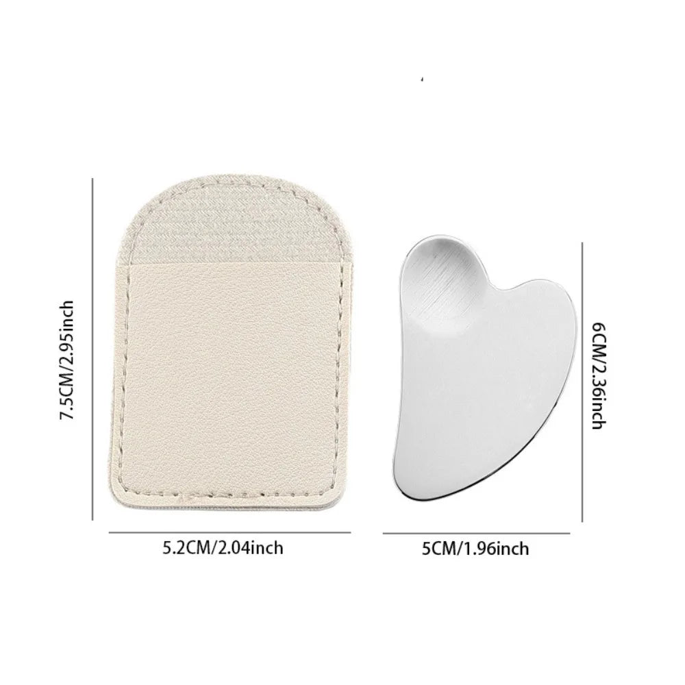 Gua Sha Facial em Aço Inox