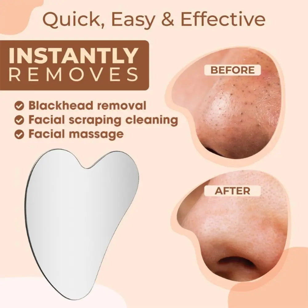 Gua Sha Facial em Aço Inox